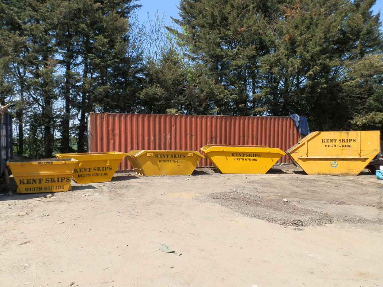 Yellow Kent Skips Containers - Skip Hire Bury St Edmunds | Kent Skips