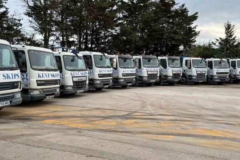 Kent Skips fleet of DAF trucks for skip hire services